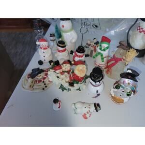 Vintage Snowman Christmas Lot 1